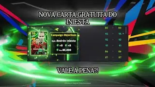 Carta lendária?! Melhorando ao máximo a nova carta do Iniesta no Efootball!