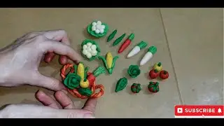 😮 Amazing Technique Diy Miniature Vegetables with Polymer Clay  | 💗 Artistic Veggie Garden