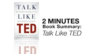 2 Minutes Book Summary: Talk Like TED | Lifehack