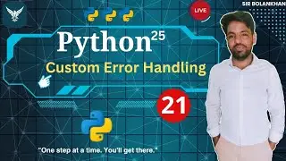 Mastering Custom Error Handling in Python | Create Your Own Exceptions
