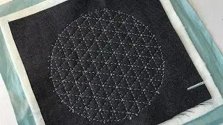 Ручная стежка трехслойника / Three-layer hand stitch