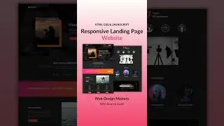 Responsive Landing Page Using HTML CSS And JavaScript  #webdevelop #webdesign #htmlcsstutorial