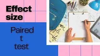 How to calculate the Effect Size for Paired Sample t test?