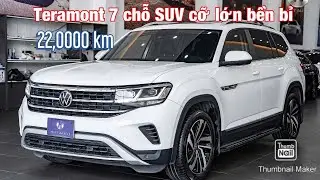 Volkswagen Teramont 2021 màu trắng lăn bánh 22,000 km gầm cao cỡ lớn 7 chỗ tại H3T Auto