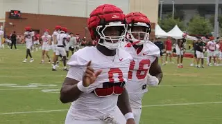 Video from Arkansas fall camp practice No. 7