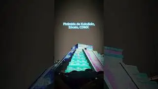 Pirámide de Kukulkán, Zócalo CDMX #VideoMapping #Kukulkan #chichenitza #culturamaya #Aprendehistoria