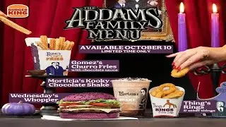 CarBS - Burger King The Addams Family Menu