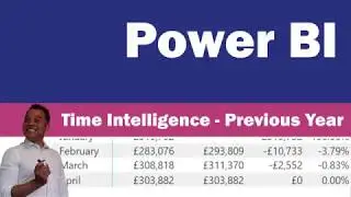 Power BI Time Intelligence - Previous Year using DATEADD - Percentage Comparison