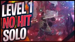 【Code Vein】LEVEL 1 SOLO NO HIT NO DAMAGE | Boss: Gilded Hunter