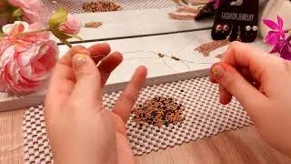 УКРАШЕНИЕ в Прическу своими руками. Веточка  из проволоки и бисера. ©LOZNITSA