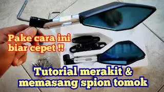 Cara memasang spion Tomok di motor #spion_tomok