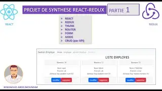 Projet de synthese REACT REDUX  ROUTER PARTIE 1
