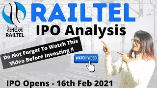 RailTel IPO Detailed Analysis, Review | क्या RailTel IPO मे निवेश करना सही है | IPO New Stock ​|