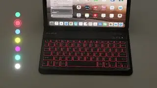 Discover Fintie Ultrathin Bluetooth keyboard for iPad and Android Tablets | 7 Color Backlit ❤️💜💚💛💙🧡🤍