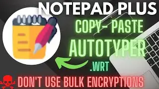 Tired of typing in Notepad Plus ? Use this to make your work Easy and Simple *Trick* #autotyper