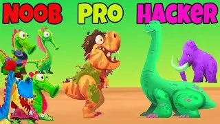 Dino bash - NOOB vs PRO vs HACKER - 👠👖🤵💂️🥉️🎻