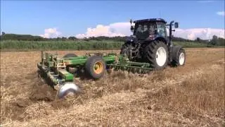 New Holland T6.160 Autocommand BluPower + Erpice a Dischi Corma 36 x 66