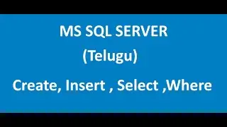 PART 1 : SQL SERVER  (COMMANDS)