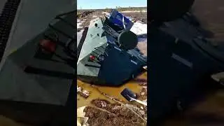 утопили МТЛБ