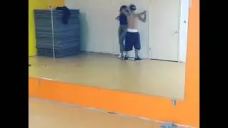 Selena and Justin dancing. 1