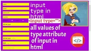Input Type Values in HTML | All Values of 