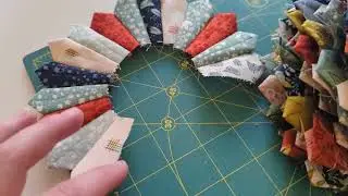 Tiny Dresdens - Sewn together and ready to be ironed