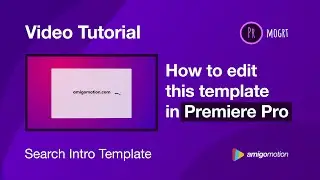 Search Intro (Premiere Mogrt Template) - Video Tutorial