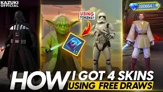 GETTING ALL 4 STAR WARS SKIN USING FREE TOKENS!
