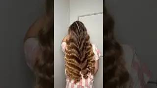 Left VS Right 🔥🔥🔥 #hairstyle #hair #beauty #longhair #longhairstyles #curlyhair #heatlesscurls