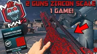MWZ HOW TO GET 2 GUNS "ZIRCON SCALE" IN ONE GAME! EASY GUIDE ZOMBIES CAMO GUIDE! MW3
