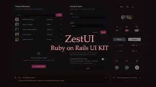 ZestUI - UI Kit for Ruby on Rails styled with Tailwind