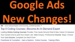 A change to how Google Ads appear on search results!