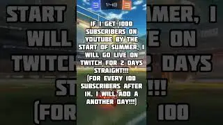 Marathon On Twitch If I Get 1k on YouTube #twitch #marathon #subathon #youtube #1k #shorts #fyp
