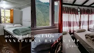 What's the accommodation like on the trek to Annapurna Base Camp?