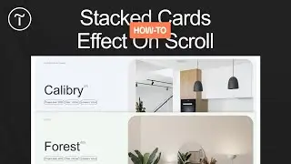 How To Create Stacked Cards Animation Effect On Scroll
