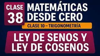📘 Clase 38 – Matemáticas desde Cero: Ley de Senos y Ley de Cosenos