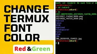 How to change termux text color.