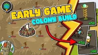 Grow Castle EARTH COLONY Build (No Items) | Lightning Setup