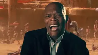 Mace Windu defeats Jango Fett