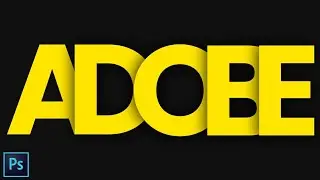How to make shadow text effect in photoshop