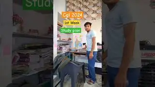 SSC CGL 2024 1st Week Study Plan vlog-2 🔥 #cgl2024 #restart #ssc #shorts