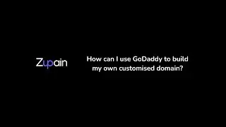 How can I use Godaddy to build my own customised domain?