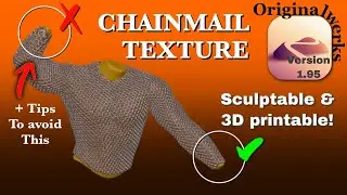 Nomad Sculpt Tutorial: Chainmail Texture