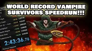 Vampire Survivors (Former) World Record No Cheats Any% Speedrun in 2h 43m 36s