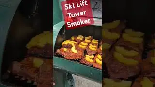 Ski lift tower smoker custom made BBQ order one today for you. mountain BBQ welded make #smoker