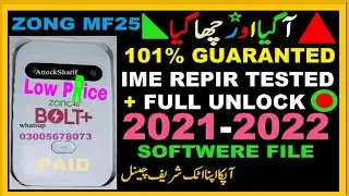 Zong MF25 2022 - 2021 secourityy Plus Unlocks Full Unlocks 101% Guaranted Files AttockSharif