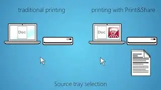 Ricoh Print&Share - Source tray selection