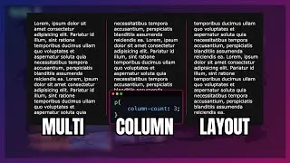 How I split Text into multi column using CSS!