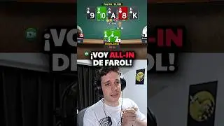 Mi única opción es ir ALL-IN de FAROL 🥵💥#poker #pokeronline #pokershort