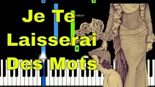 Patrick Watson - Je te laisserai des mots easy piano tutorial